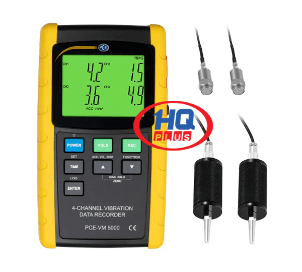 Máy Đo Kiểm Tra Độ Rung 4 Kênh Đa Năng Model Vibration Meter PCE-VM 5000-KIT Hãng PCE Anh Quốc