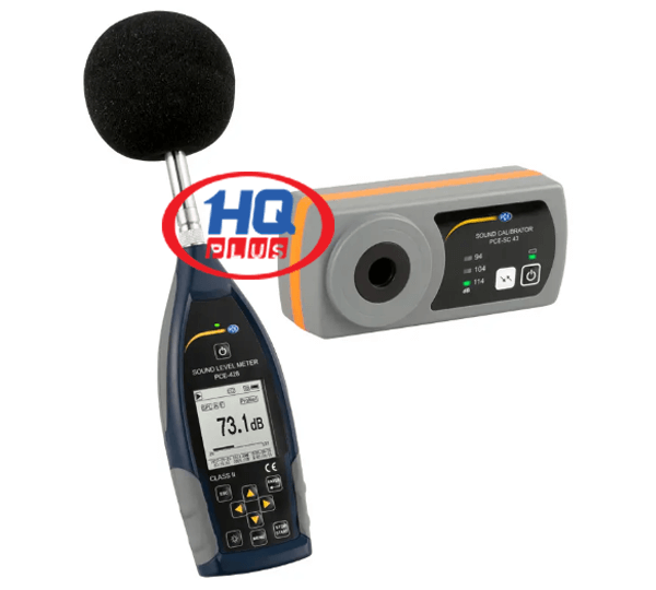 Class 2 Data Logging Sound Level Meter PCE-428-Kit-N with Sound Calibrator