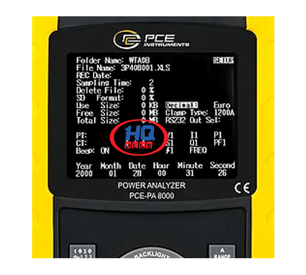 Power Quality Analyzer PCE-PA 8000