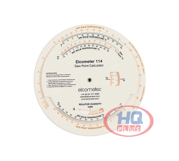 Elcometer 114 Dewpoint Calculator