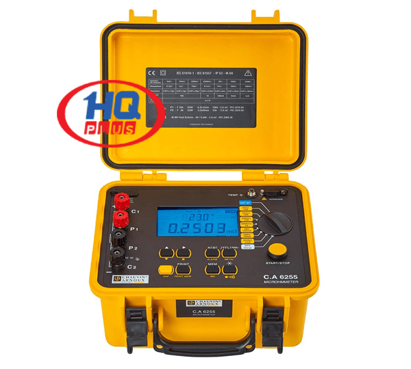 Thiết Bị Đo Điện Trở Tiếp Xúc Thấp Micro Ohmmeter Model C.A 6255 Hãng Sản Xuất Chauvin Arnoux Pháp